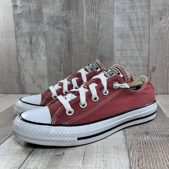 Converse Womens Chuck Taylor All Star Ox Sneaker Shoe Canvas Cinnabar Red Size 6 - Picture 1 of 16